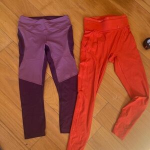 Outdoor Voices women’s Leggings in Purple and Orange